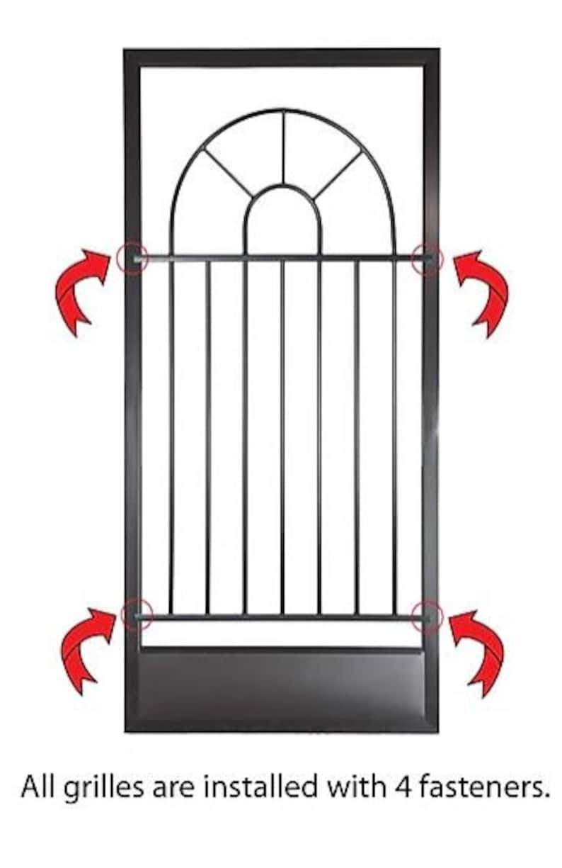 Screen Door Grille Aluminum Decorative and Protective Etsy