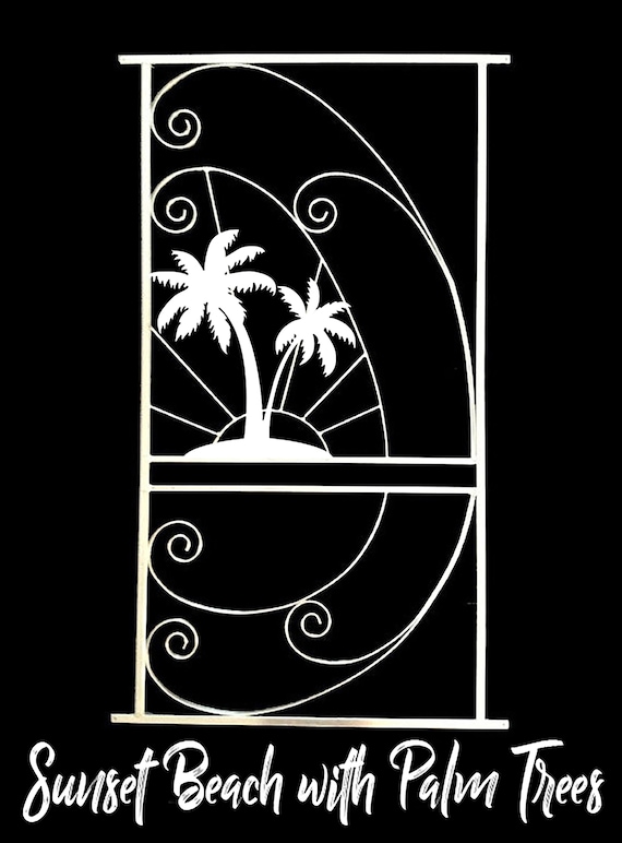 Vintage Style Screen Door Grille Attach To Screen Door For Etsy