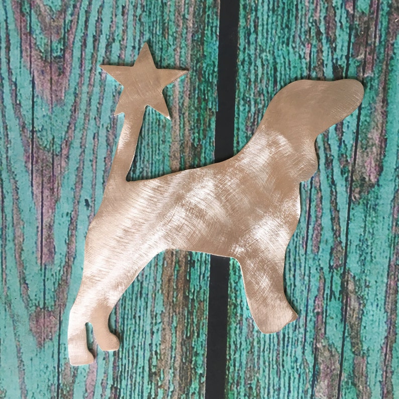 Beagle, Dog Christmas Tree Topper, Holiday Decoration, Aluminum, Metal ...