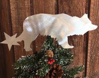 Border Collie Star, Dog Christmas Tree Topper, Wreath Decoration, Holiday Decoration, Wall Art, Plant Stake, Pet Memorial, Aluminum