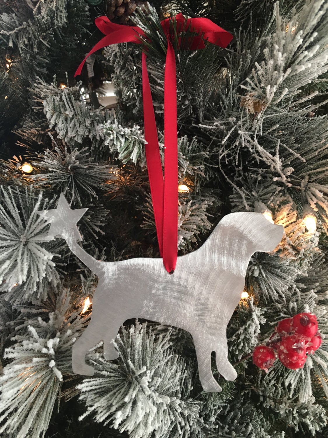 Labrador Retriever Dog, Ornement de Vacances, Noël, Fabriqué à La Main, Cadeau d'amoureux Chien, Far