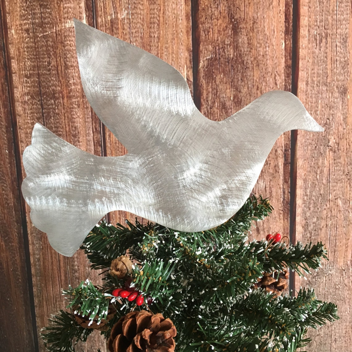 Dove Christmas Tree Topper Wall Hanging or Yard Stake Etsy