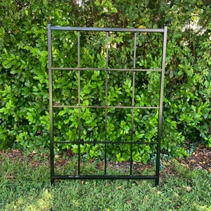 Classic Metal Garden Trellis, Plant Trellis, Aluminum, Handmade, 54" x 36", garden decor, plant lattice, for roses, jasmine, climbing vines