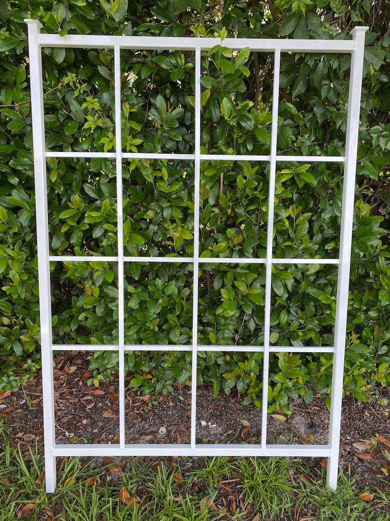 Classic Metal Garden Trellis Plant Trellis All Aluminum Etsy