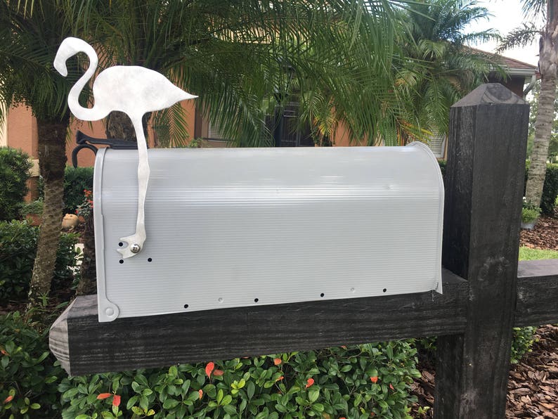 Metal Flamingo Mailbox Flag Aluminum Will Not Rust Brushed - Etsy