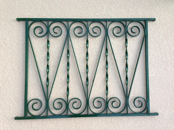 Screen Door Grille Hunter Green Vintage Inspired Scroll Etsy