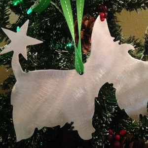 Scottish Terrier, Scottie Dog Urlaub, Weihnachtsschmuck, handgefertigt, große Hunde-Liebhaber Geschenk, Metall, Hundekugel, Scotty, Terrier