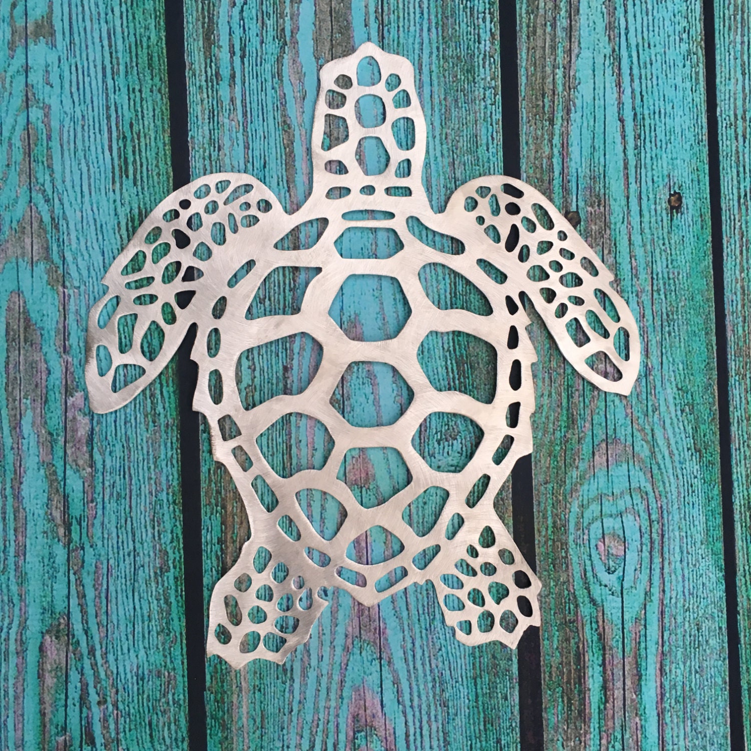 Sea Turtle Large 26 Handmade Metal Wall Hanging Etsy