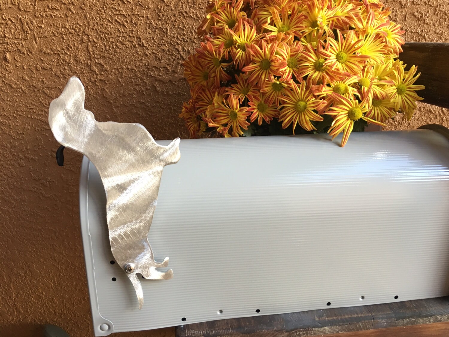 Metal Dachshund Mailbox Flag Weiner Dog Aluminum Will Not Etsy