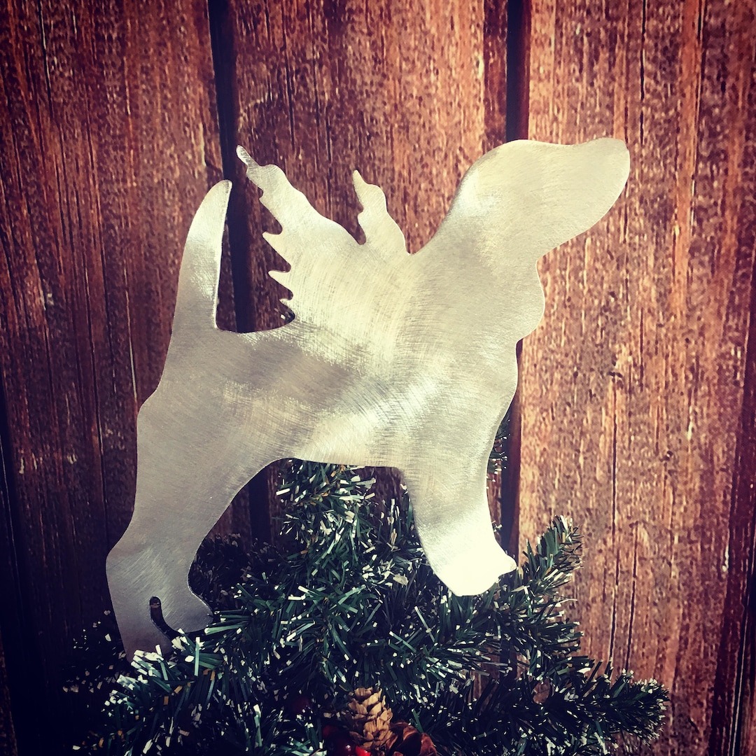 Beagle, Angel Dog Christmas Tree Topper, Holiday Decoration, Aluminum ...