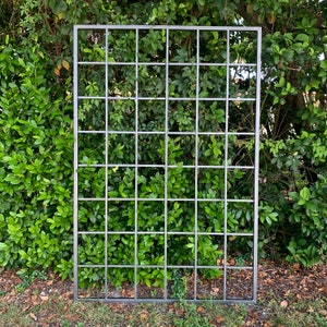 Large Multi Sizes, Classic Metal Garden Outdoor Trellis, Wall Mounted or Staked, up to 9ft, All Aluminum, Handmade, for bougainvillea, vines image 2