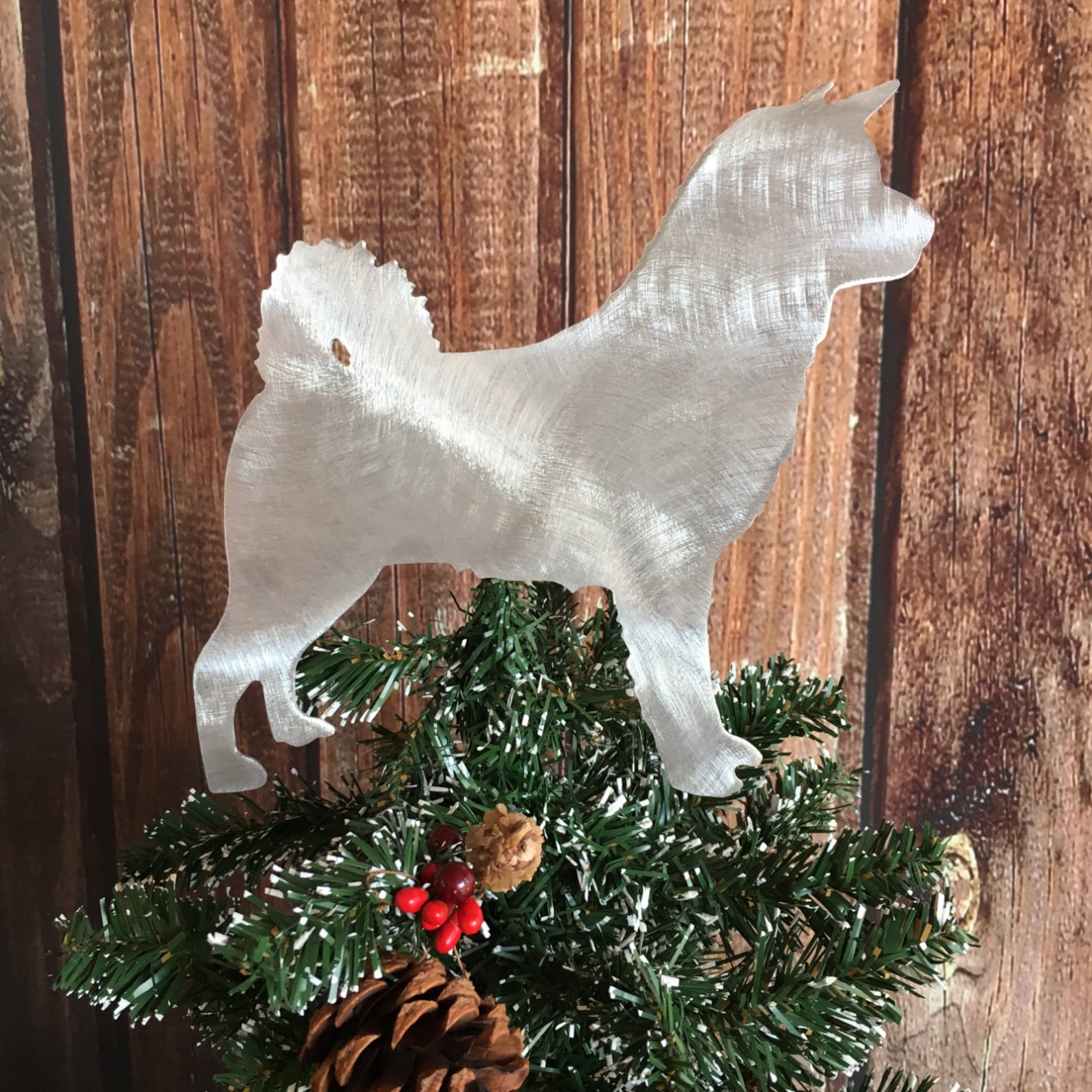 Akita Dog Tree Topper Holiday Wreath Decoration Christmas Etsy