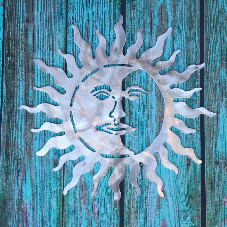 Sun Metal Art Wall Hanging for Indoor or Outdoor Aluminum Etsy