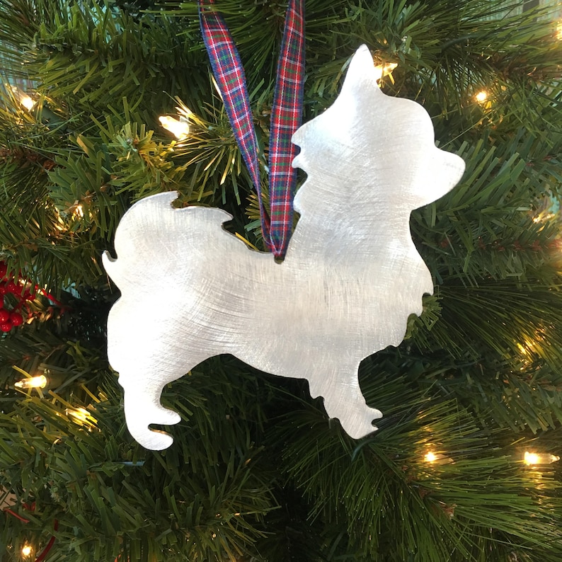 Long Hair Chihuahua Dog Christmas Ornament Long Coat Dog Etsy