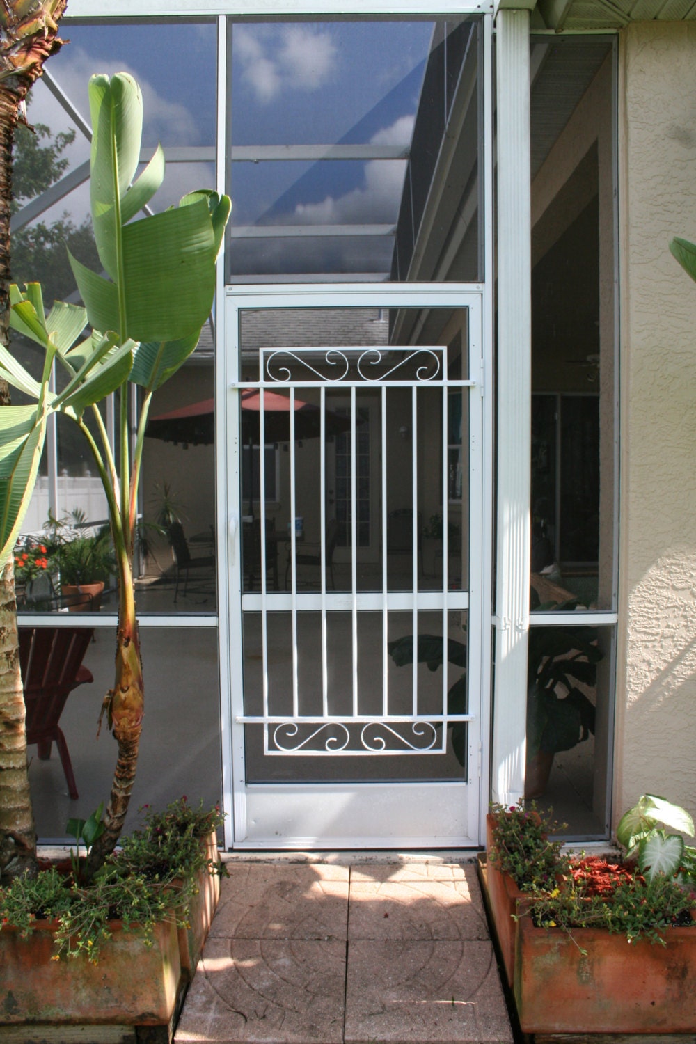 Screen Door Grille Garden Gate Style Handmade Decorative Etsy