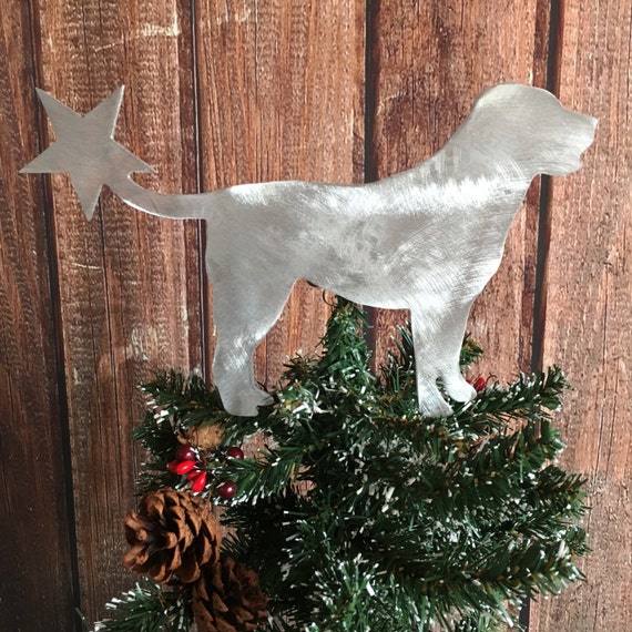 Greater Swiss Mountain Dog With Star Metal Dog Tree Topper Holiday Wreath Decor Christmas Aluminum Yard Stake Or Wall Hanging