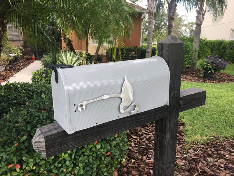 Metal Flamingo Mailbox Flag Aluminum Will Not Rust Brushed - Etsy