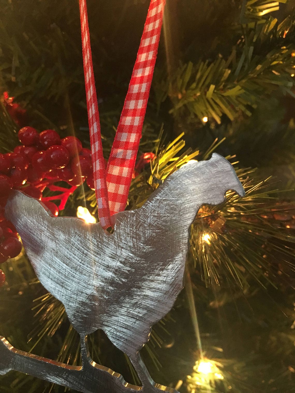 Chicken Weathervane Ornament Holiday Christmas Rustic Etsy