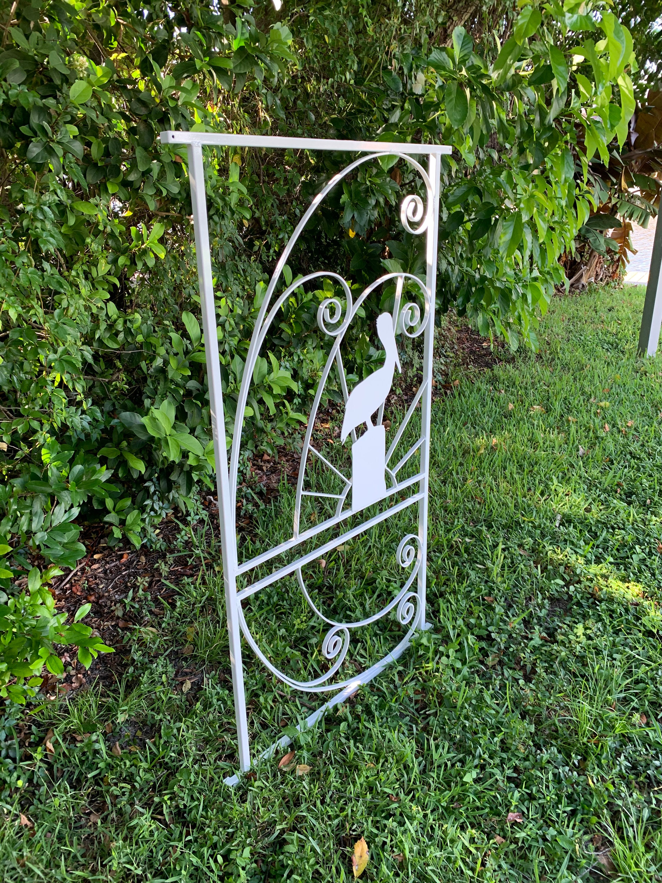 Pelican in the Sunset, Vintage Style, Screen Door Grille, Attach to