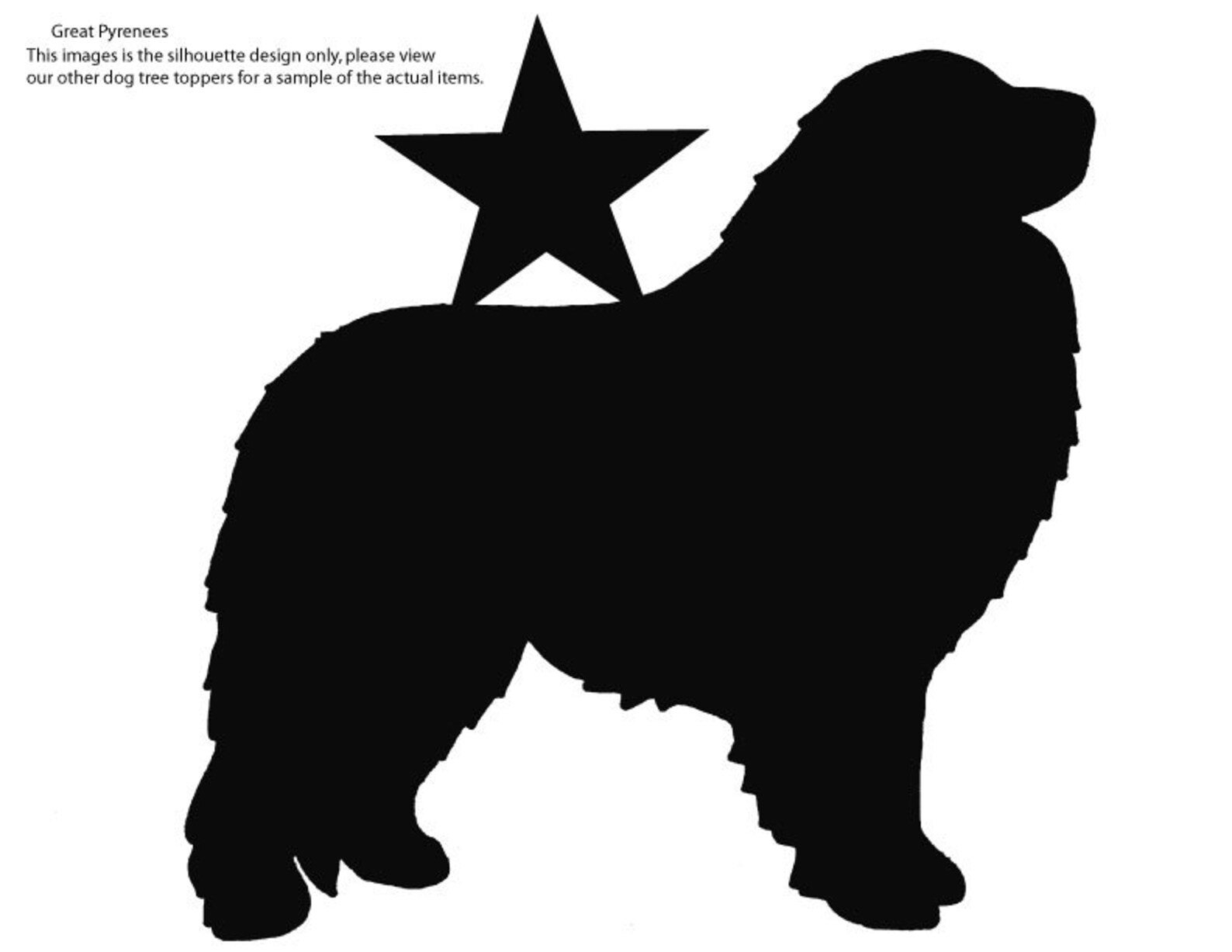 Tolle Pyrenäen Hund Stern Weihnachtsbaum Topper Kranz Etsy