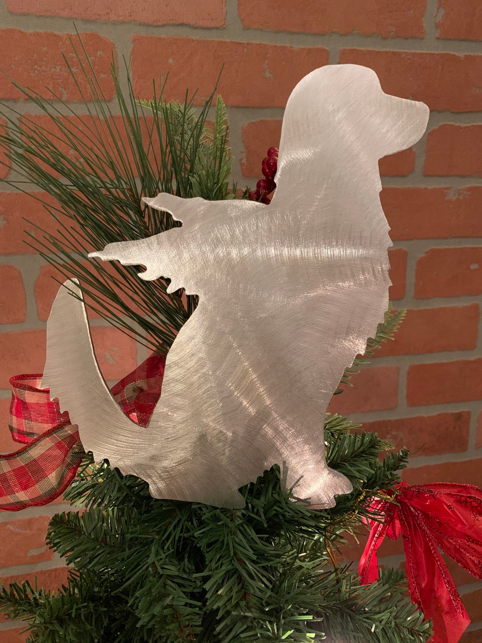 Golden Retriever Angel Dog Christmas Tree Topper Wreath Etsy