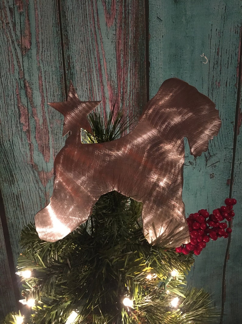 Soft Coated Wheaten Dog Tree Topper Holiday Decoration Etsy