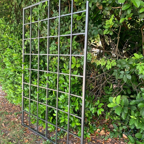 Large Multi Sizes, Classic Metal Garden Outdoor Trellis, Wall Mounted or Staked, up to 9ft, All Aluminum, Handmade, for bougainvillea, vines