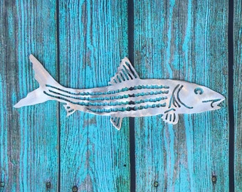 Bonefish Metal Wall or Garden Art, Great gift for Fisherman, Father's Day, aluminum, indoor or outdoor, won't rust or tarnish