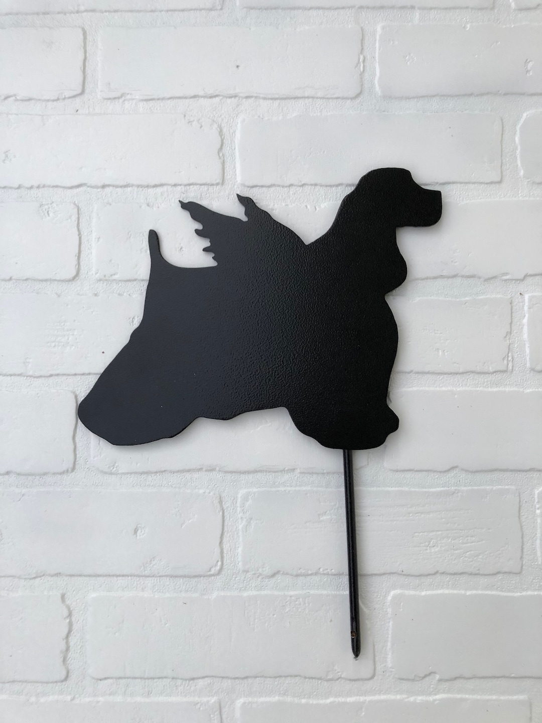 Cocker Spaniel Angel Dog Yard Stake, Metal, Garden Decoration, Aluminum ...