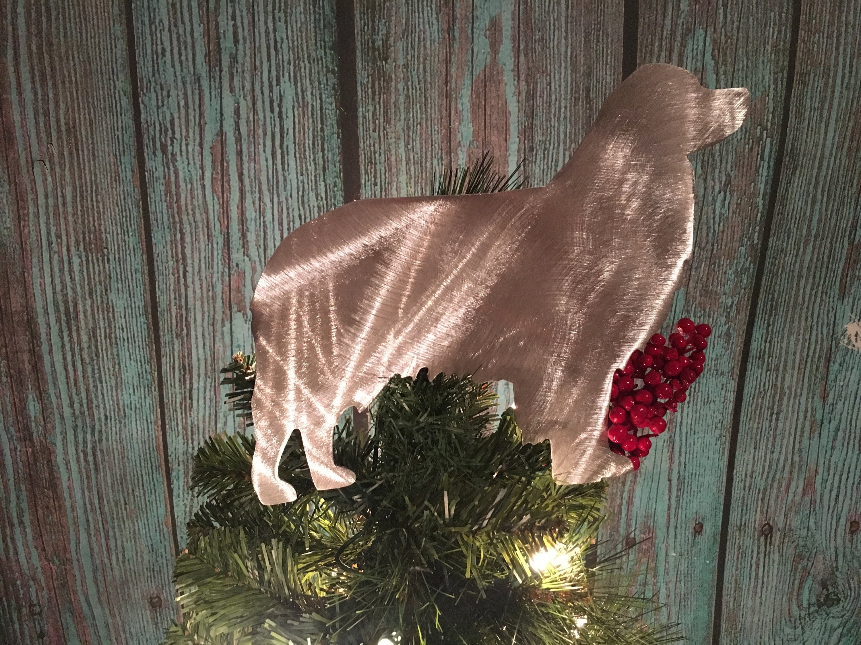 Australian Shepherd, Dog Tree Topper, Holiday Decoration, or Wall Art ...