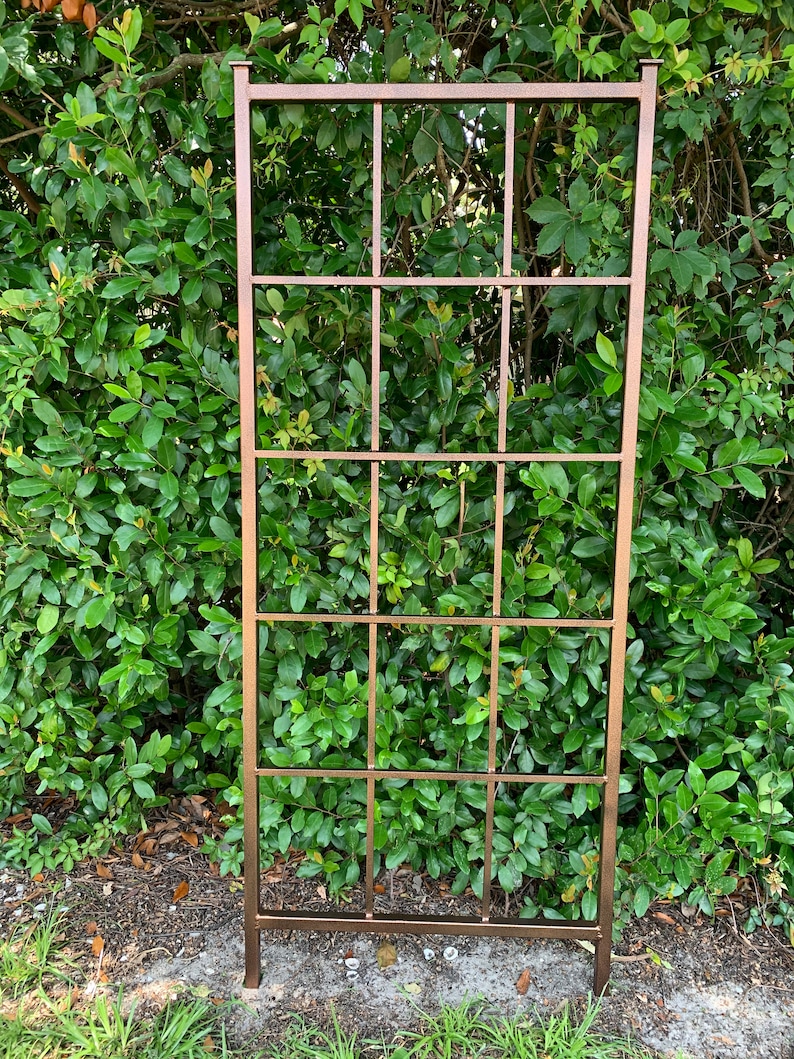 Classic Metal Garden Trellis Plant Trellis All Aluminum Etsy