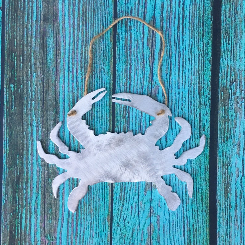 Crab Metal Beach Home Decor Wall Patio Garden Art Tree Etsy