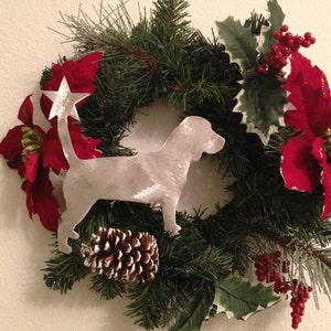 Beagle, Dog Tree Topper, Holiday Decoration, Wreath Decoration ...
