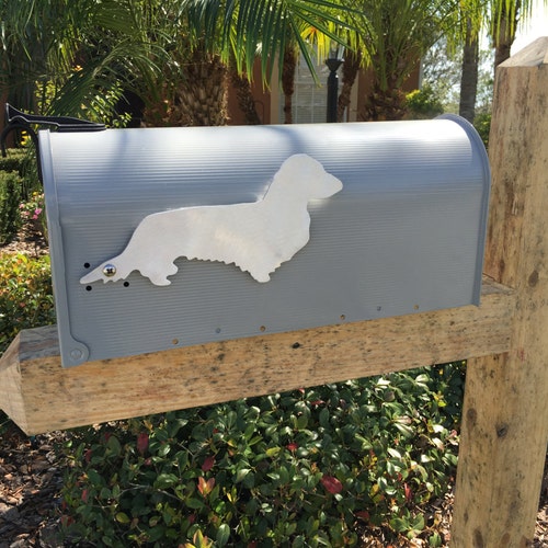 Metal Dachshund Mailbox Flag Weiner Dog Aluminum Will Not Etsy
