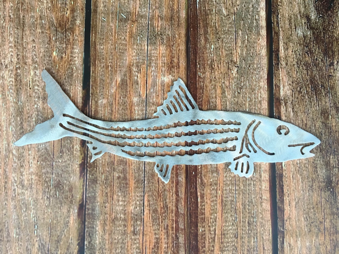 Bonefish Metal Wall or Garden Art Great Gift for Fisherman Etsy