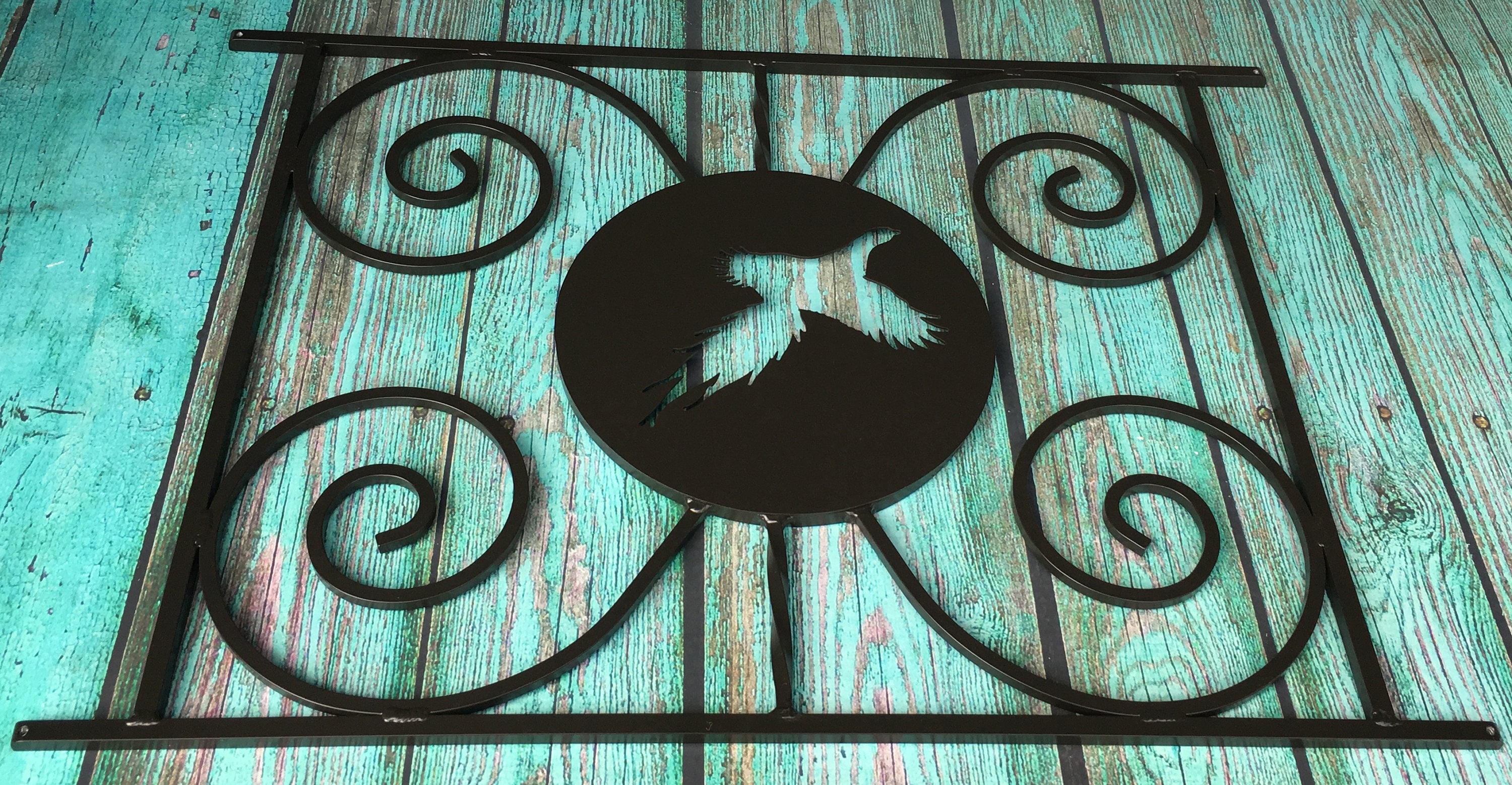 Screen Door Grille, Pheasant Design, Handcrafted, Metal, Powder Coat