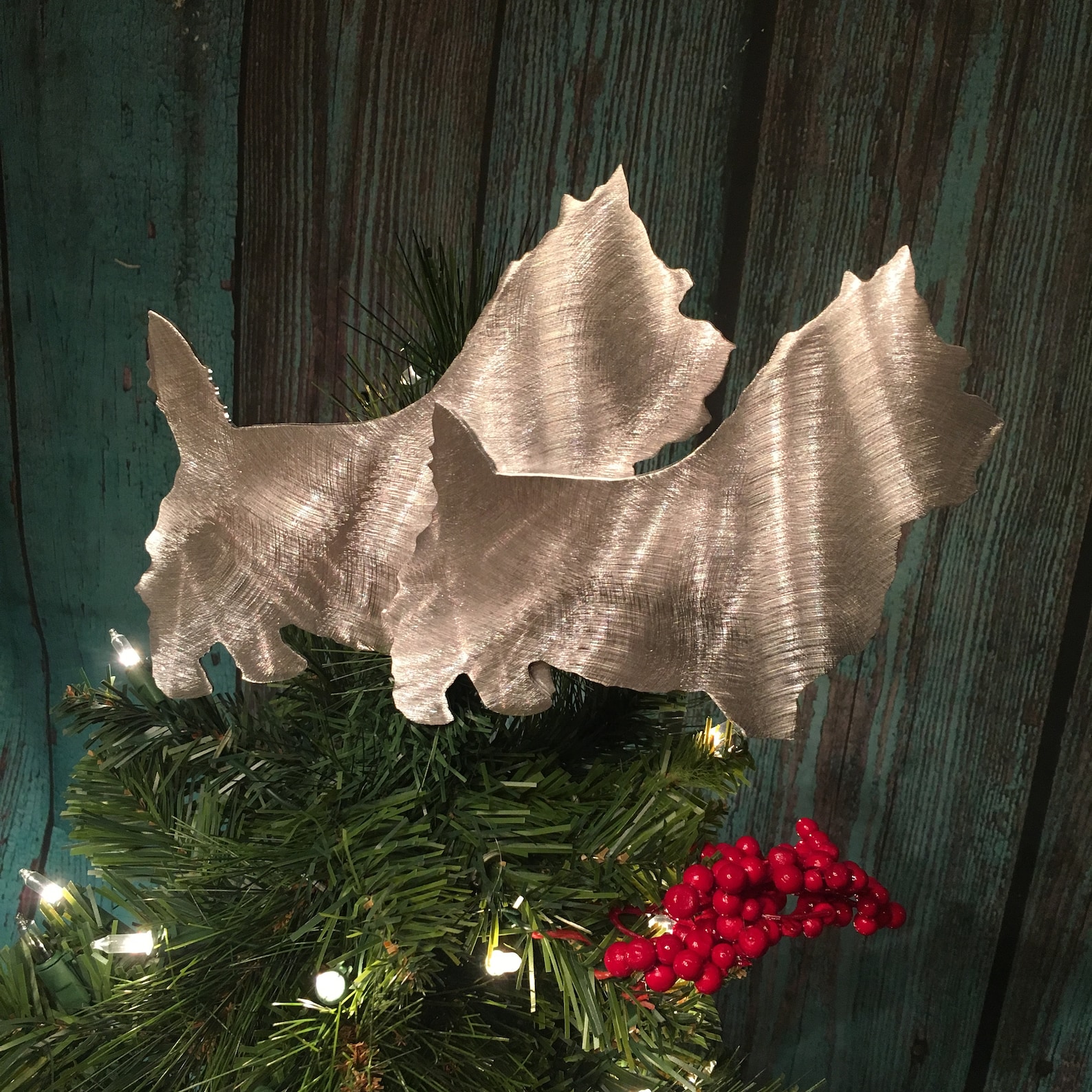 Get a Custom Dog Tree Topper Wall Art Yard Stake or Shelf Etsy