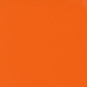 May include: Solid orange fabric with a subtle woven texture. The bright, saturated color fills the frame, creating a vibrant and uniform appearance. The fabric's surface appears smooth, with a fine, consistent pattern.