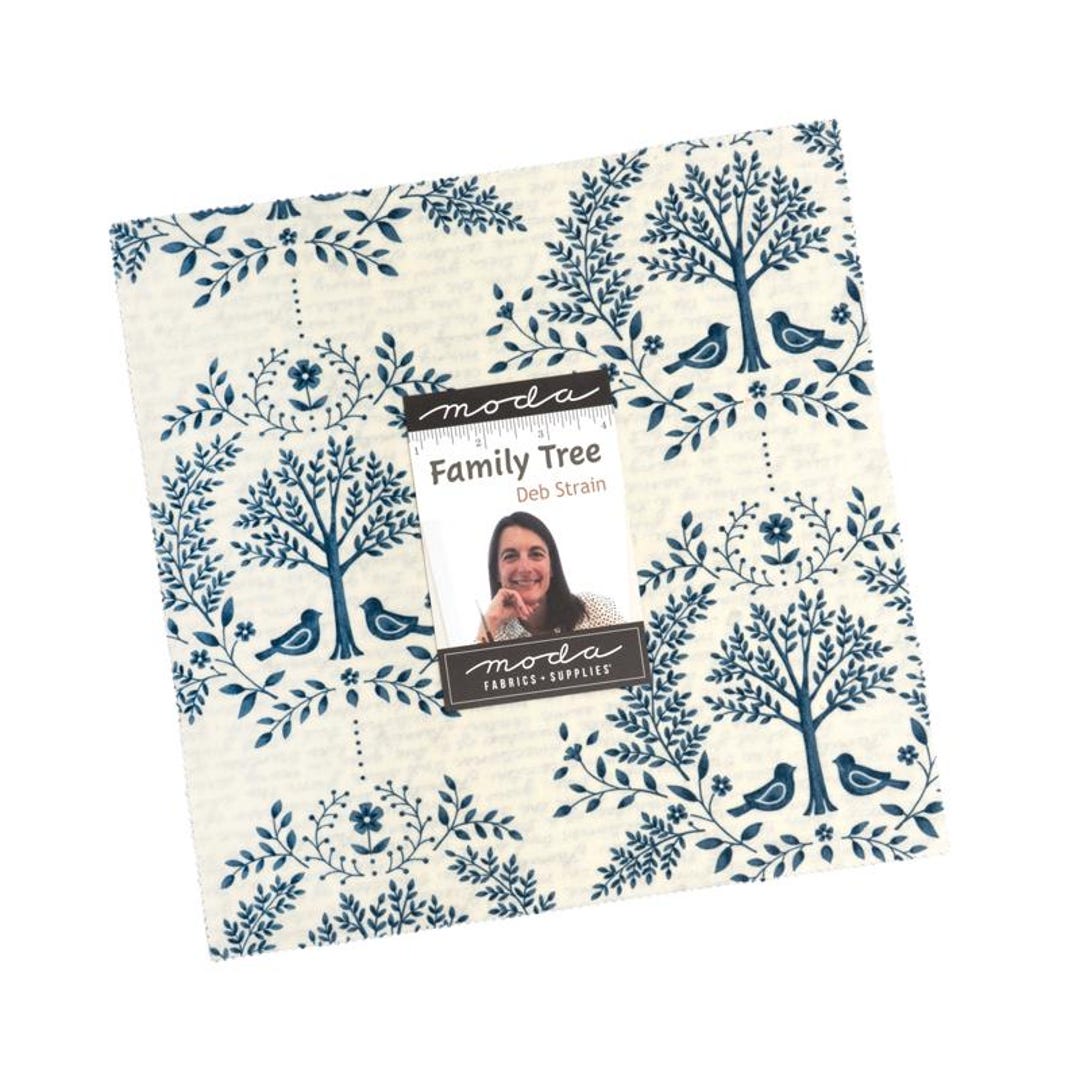 Tree Deb Family Tree, Deb Strain, Cotton Fabric, Layer Cake, 56160LC - Etsy