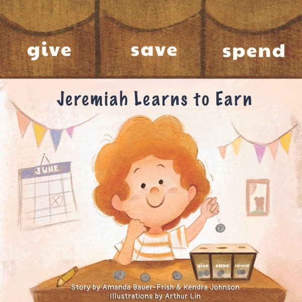 INTERACTIVE PICTURE BOOK - Jeremiah Learns to Earn - Money Skills for Kids - Financial Literacy for Kids - Homeschool Books - Ages 3-8