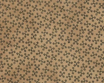 Snowman Gatherings, Primitive Gatherings, Cotton Fabric, Half Yard, 1089 11