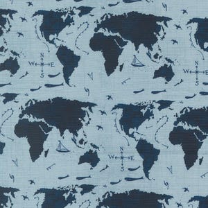 Longshore, Janet Clare, Cotton Fabric, Half Yard, 24611 13