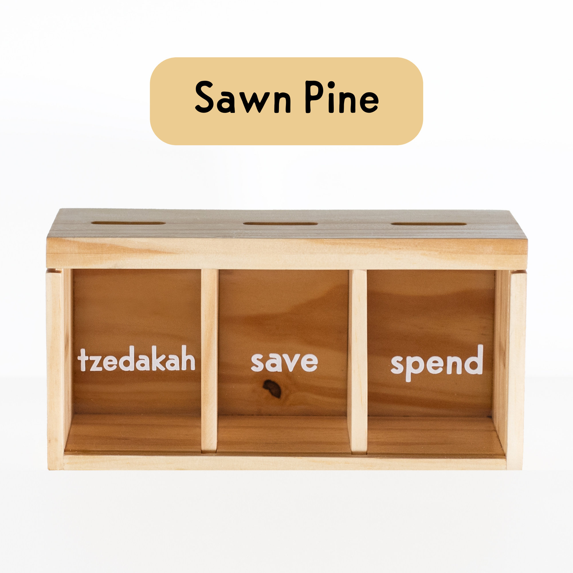 Tzedakah Piggy Bank - Personalized Wood Money Box for Kids - Etsy