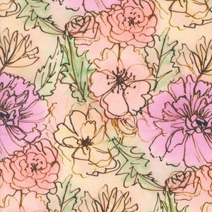 Blooming Lovely, Janet Clare, Cotton Fabric, Half Yard, 16970 11