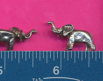 Lot of 10 lead free pewter miniature elephant figurines