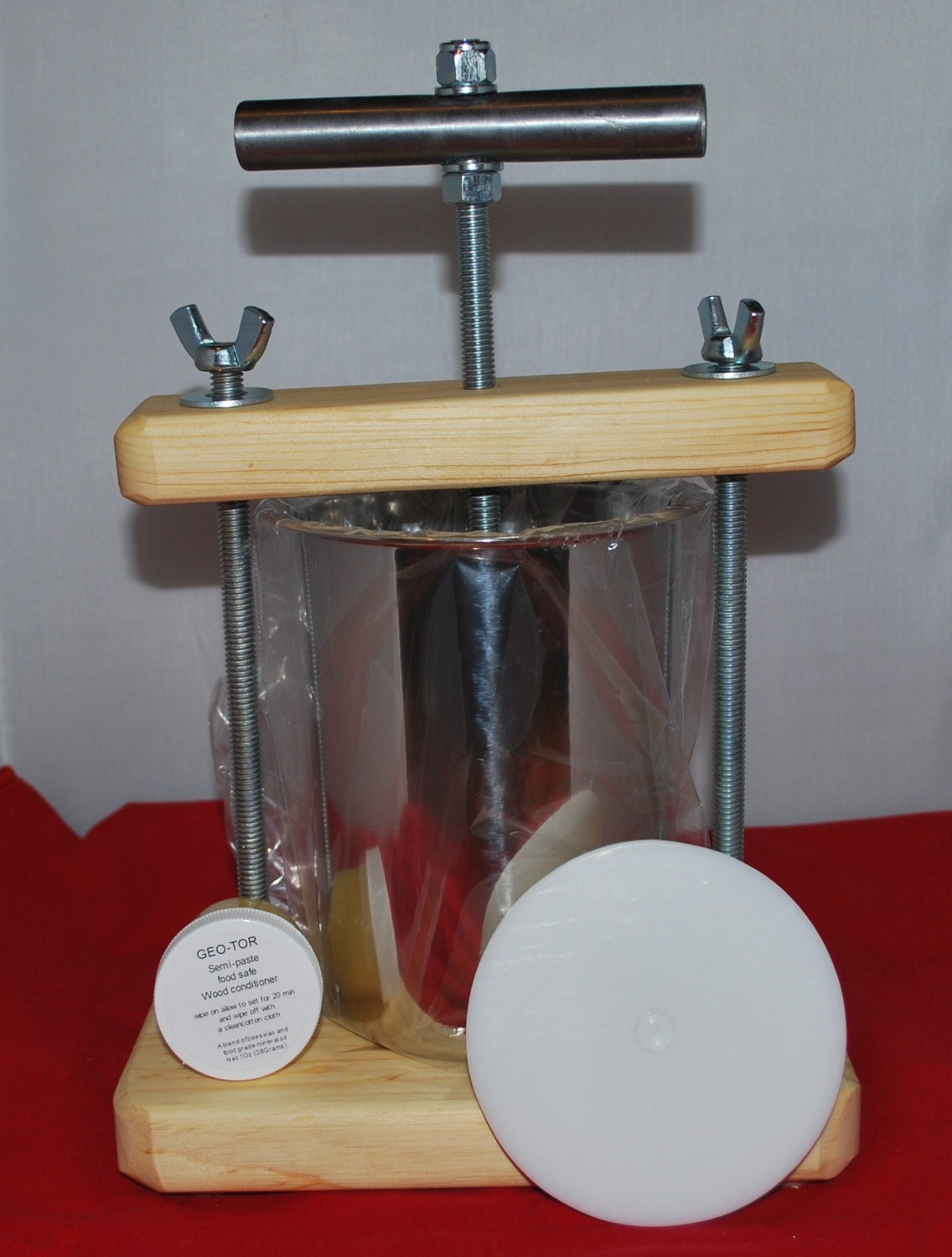 Tincture Press, 30 mm Slotted End Cap