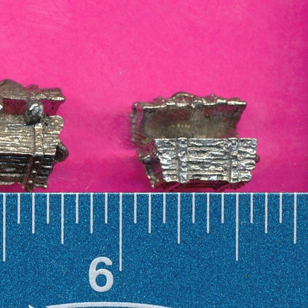 Lot of 10 lead free pewter miniature treasure chest figurines