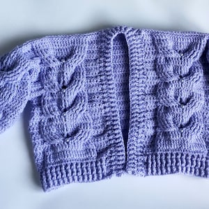 Cardigan Crochet Pattern Toddler-Child, Cable Cardigan Sweater Pattern, Cable Crochet pattern, Sweater Toddler Girl Crochet Pattern
