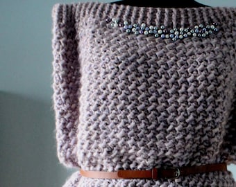 Patrón de suéter sin mangas de gran tamaño de crochet, patrón de top de crochet para mujer, chaleco de suéter de crochet, top sin mangas de crochet, jersey de crochet