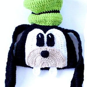 Crochet Pattern Goofy Hat, Goofy Hat Newborn to Adult Hat Pattern Character Beanie